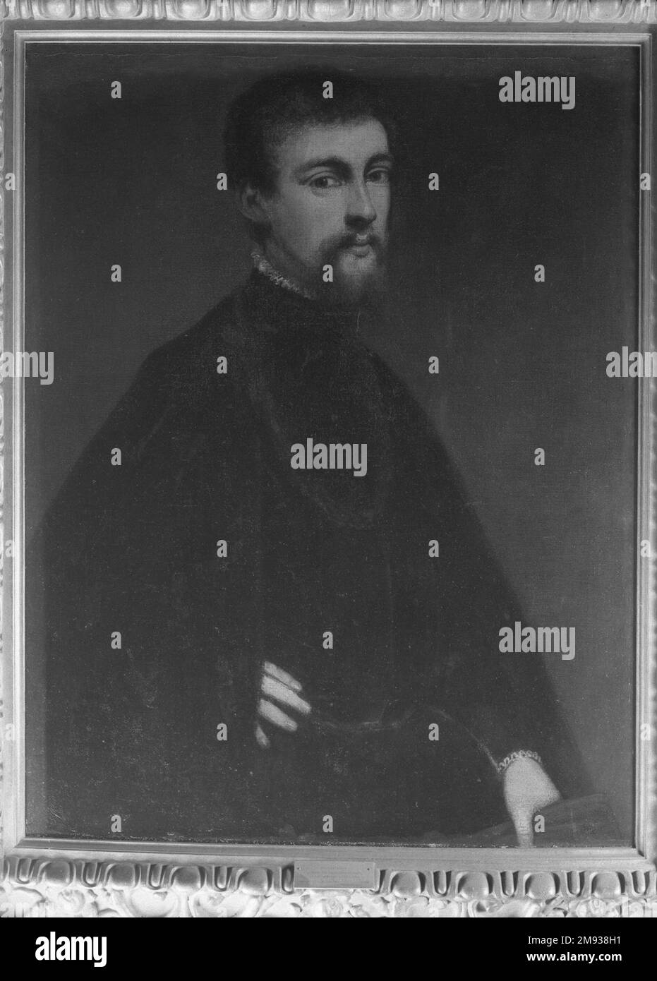 Ritratto di un giovane Jacopo Robusti, detto Tintoretto (italiano, veneziano, 1518-1594). Ritratto di un giovane uomo, ca. 1548. Olio su tela, 35 1/2 x 27 1/4 poll. (90,2 x 69,2 cm). Arte europea ca. 1548 Foto Stock