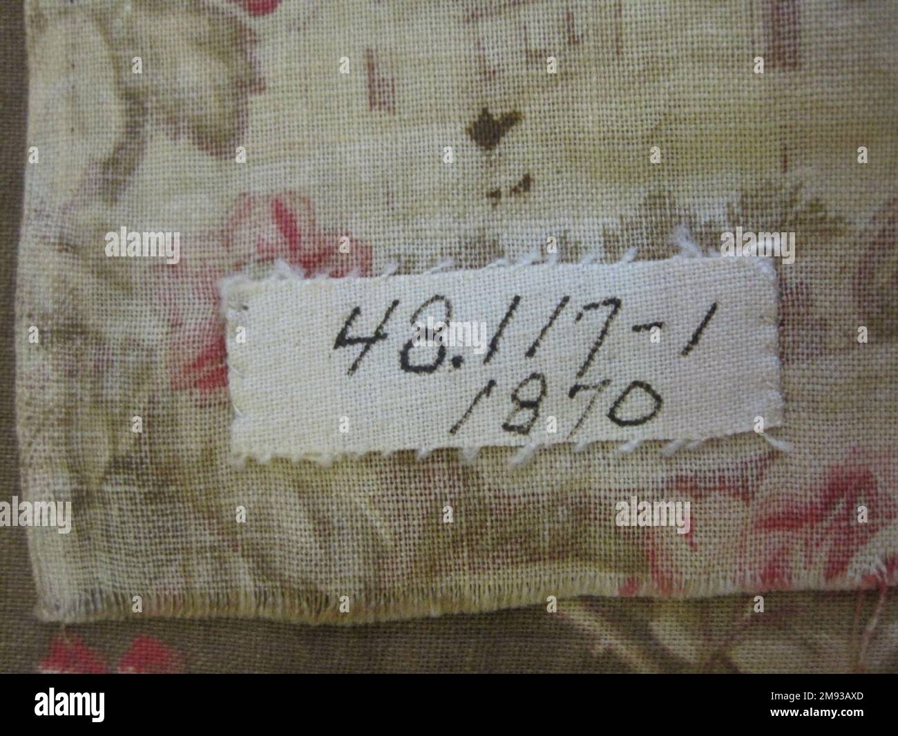 Tessile, 'il lavoro è onorabile' Sconosciuto. Tessile, 'il lavoro è onorabile,' ca. 1880. Cotone, 19 x 24 poll. (48,3 x 61 cm). ca. 1880 Foto Stock