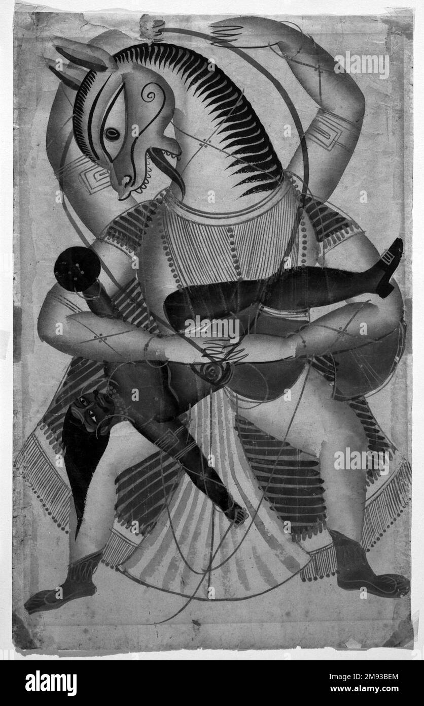 Narasimha Avatara Narasimha Avatara, ca. 1910. Acquerello, inchiostro e argento su carta, 17 1/4 x 11 pollici (43,8 x 27,9 cm). Arte asiatica ca. 1910 Foto Stock Narasimha Avatara Narasimha Avatara, ca. 1910. Acquerello, inchiostro e argento su carta, 17 1/4 x 11 pollici (43,8 x 27,9 cm). Arte asiatica ca. 1910 Foto Stock