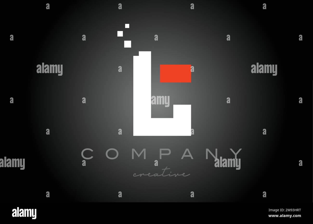 Disegno dell'icona del logo lettera dell'alfabeto a T punti. Modello di progettazione per aziende o aziende in bianco e nero e rosso Illustrazione Vettoriale