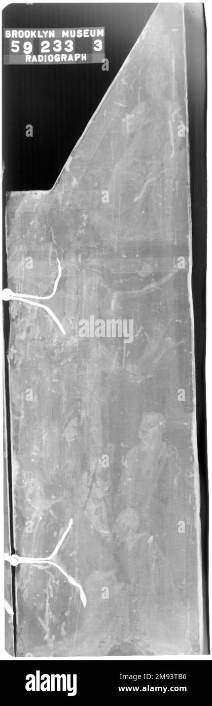 La Madonna in trono seguace di Bernardo Daddi. La Madonna in trono, 1340-1350. Tempera su pannello, aperto: 22 x 18 3/4 x 2 1/2 poll. (55,9 x 47,6 x 6,4 cm). Arte europea 1340-1350 Foto Stock