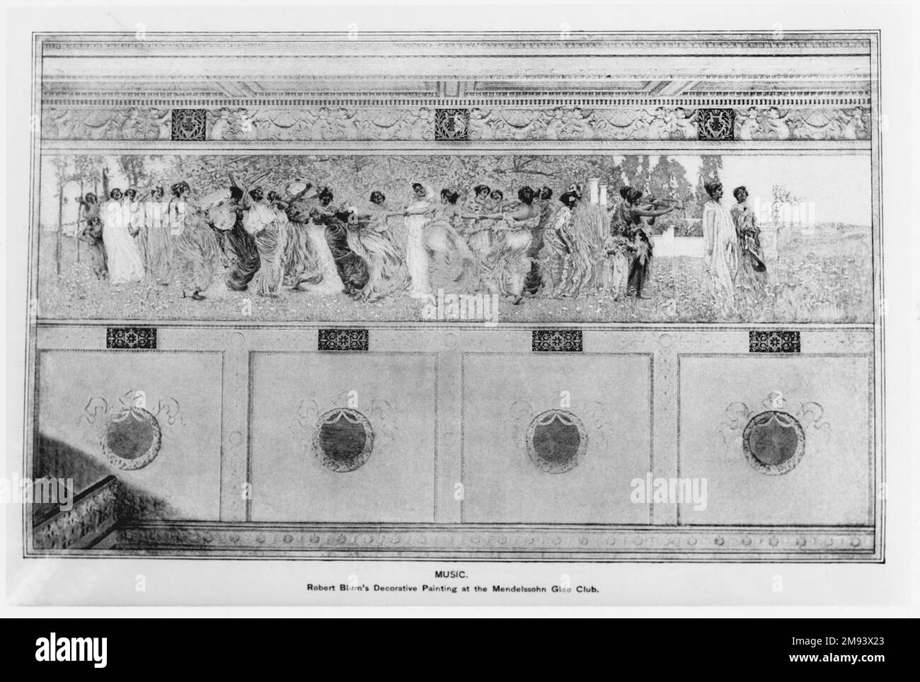 Moods to Music Robert Frederick Blum (americano, 1857-1903). Moods to Music, da metà 1893 a metà luglio 1895. Supporti misti, archiviazione (in rotoli. Il tubo si abbassa. ): 18 x 136 x 18 pollici (45,7 x 345,4 x 45,7 cm). Arte americana metà-1893 a metà-luglio 1895 Foto Stock