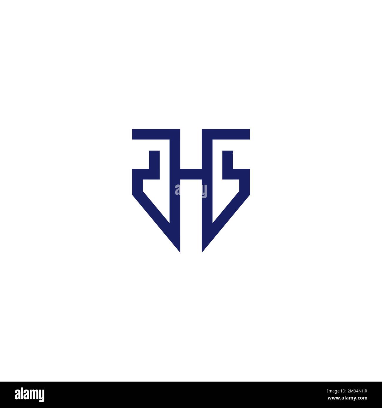 H Logo Design semplice e moderno Illustrazione Vettoriale