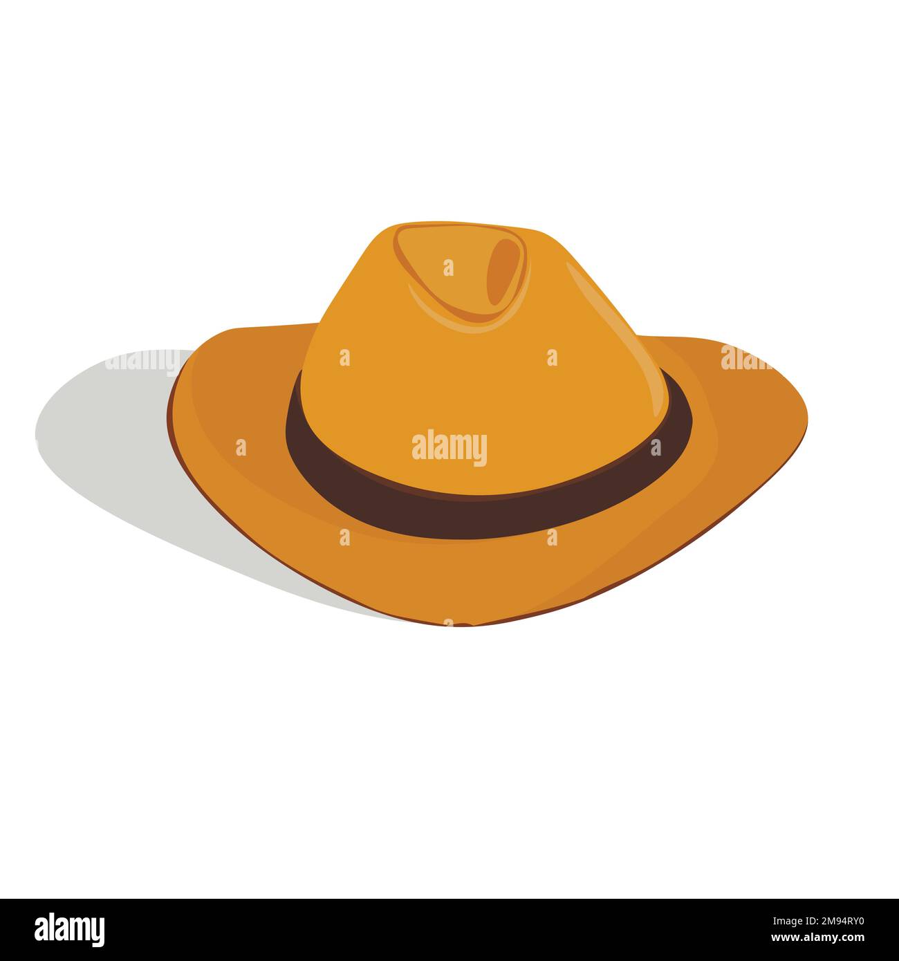 Elemento isolato cappello cowboy. Disegno vettoriale per icona, gioco,  imballaggio, banner. Wild West, Western, concetto cowboy Immagine e  Vettoriale - Alamy