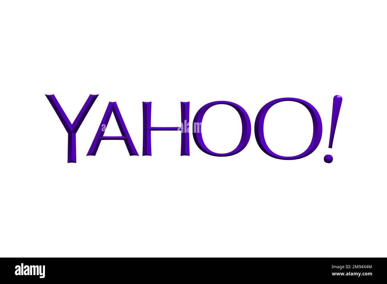 Il mio Yahoo!, logo, sfondo bianco Foto Stock