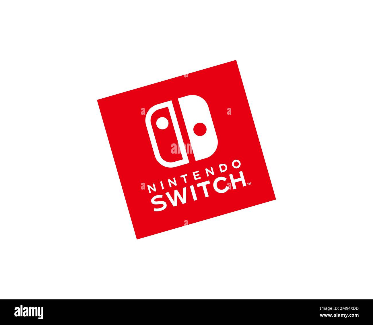 Nintendo Switch Lite, logo ruotato, sfondo bianco Foto stock - Alamy