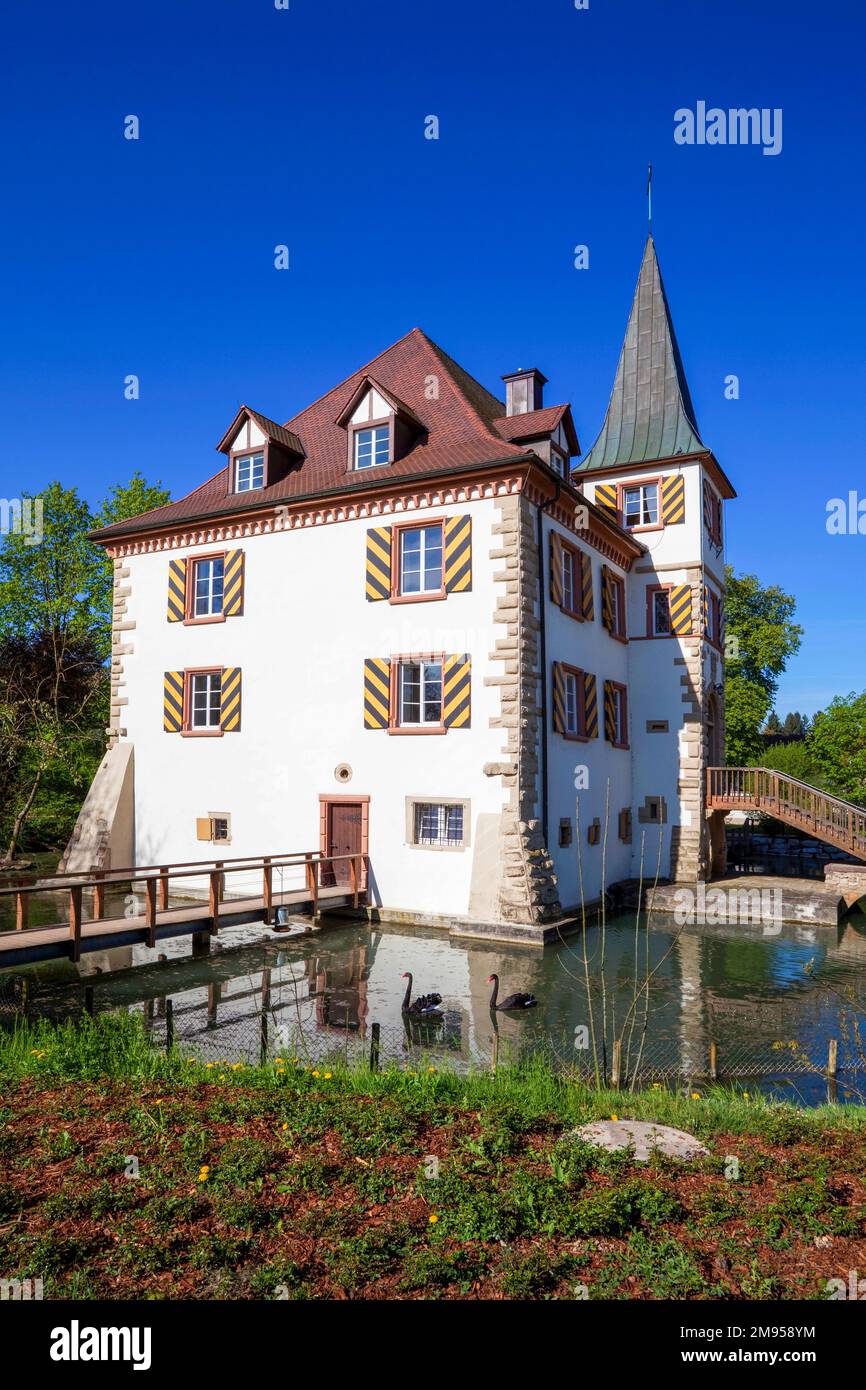 Wasserschloß Entenstein, Schlingen, Markgräflerland, Baden-Württemberg Foto Stock