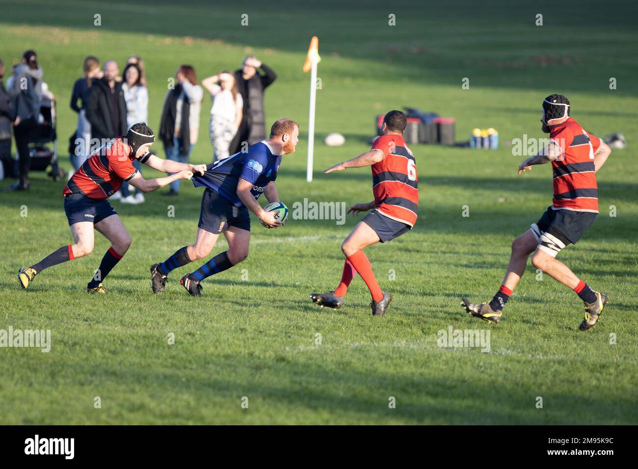 gioco di rugby, sport di squadra Foto Stock