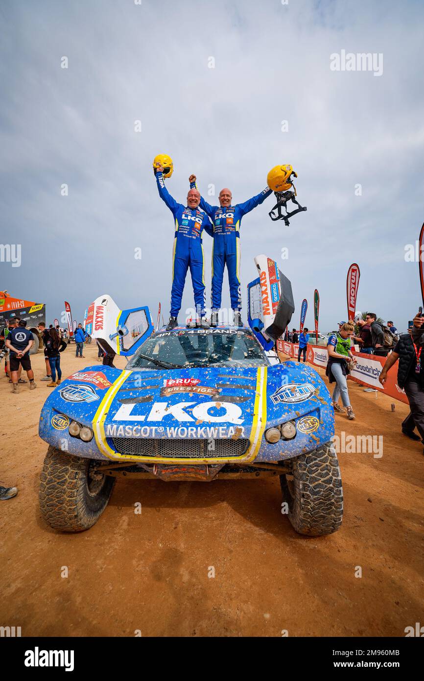 227 CORONEL Tim (nld), CORONEL Tom (nld), Coronel Dakar Team, Century, Auto, Ritratto durante la fase 14 della Dakar 2023 tra al-Hofuf e Damman, il 15 gennaio 2023 a Damman, Arabia Saudita - Foto: FR..d..ric le Floc...h/DPPI/LiveMedia Foto Stock