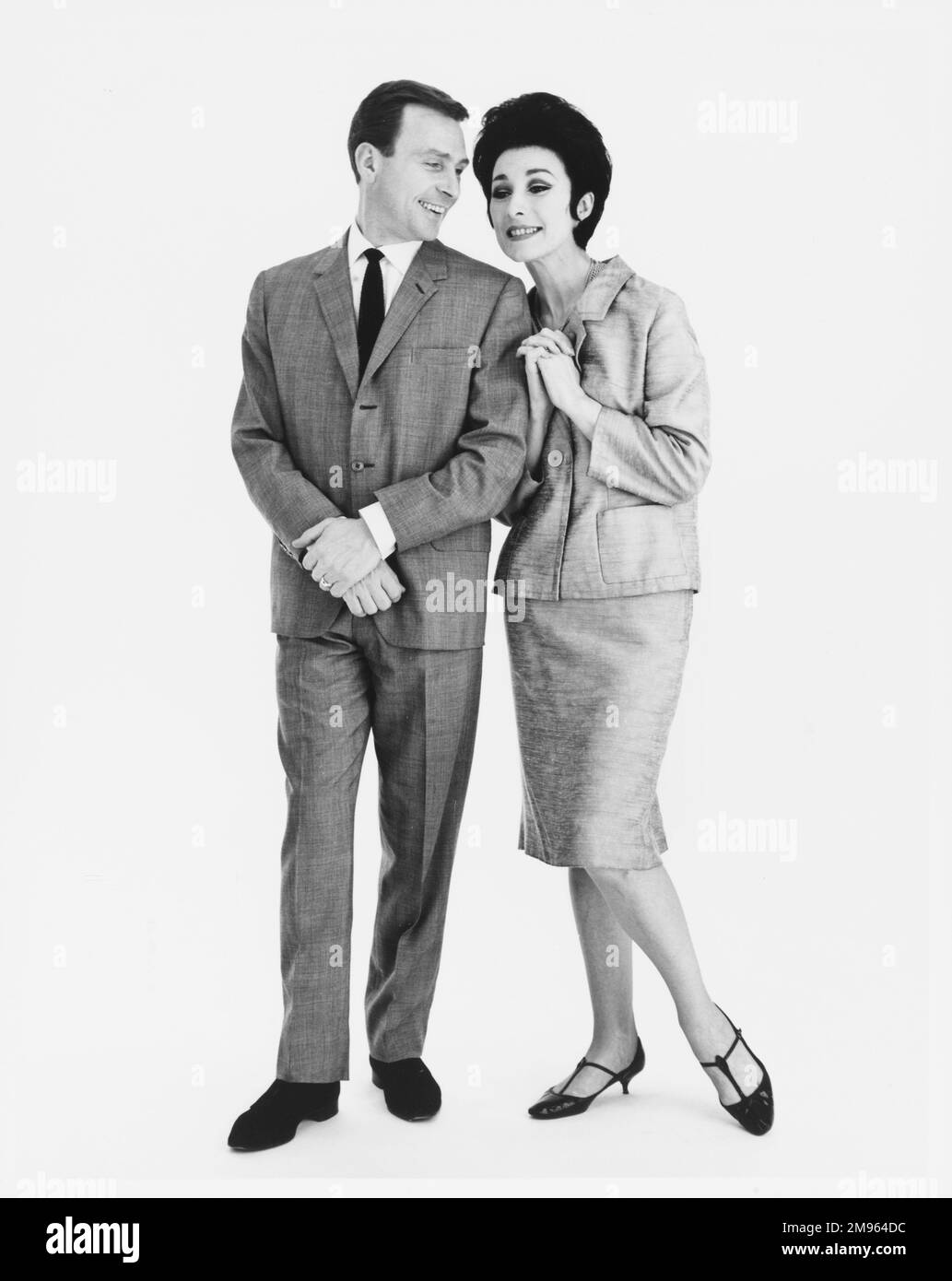 Ritratto completo di una coppia adatta. Foto Stock