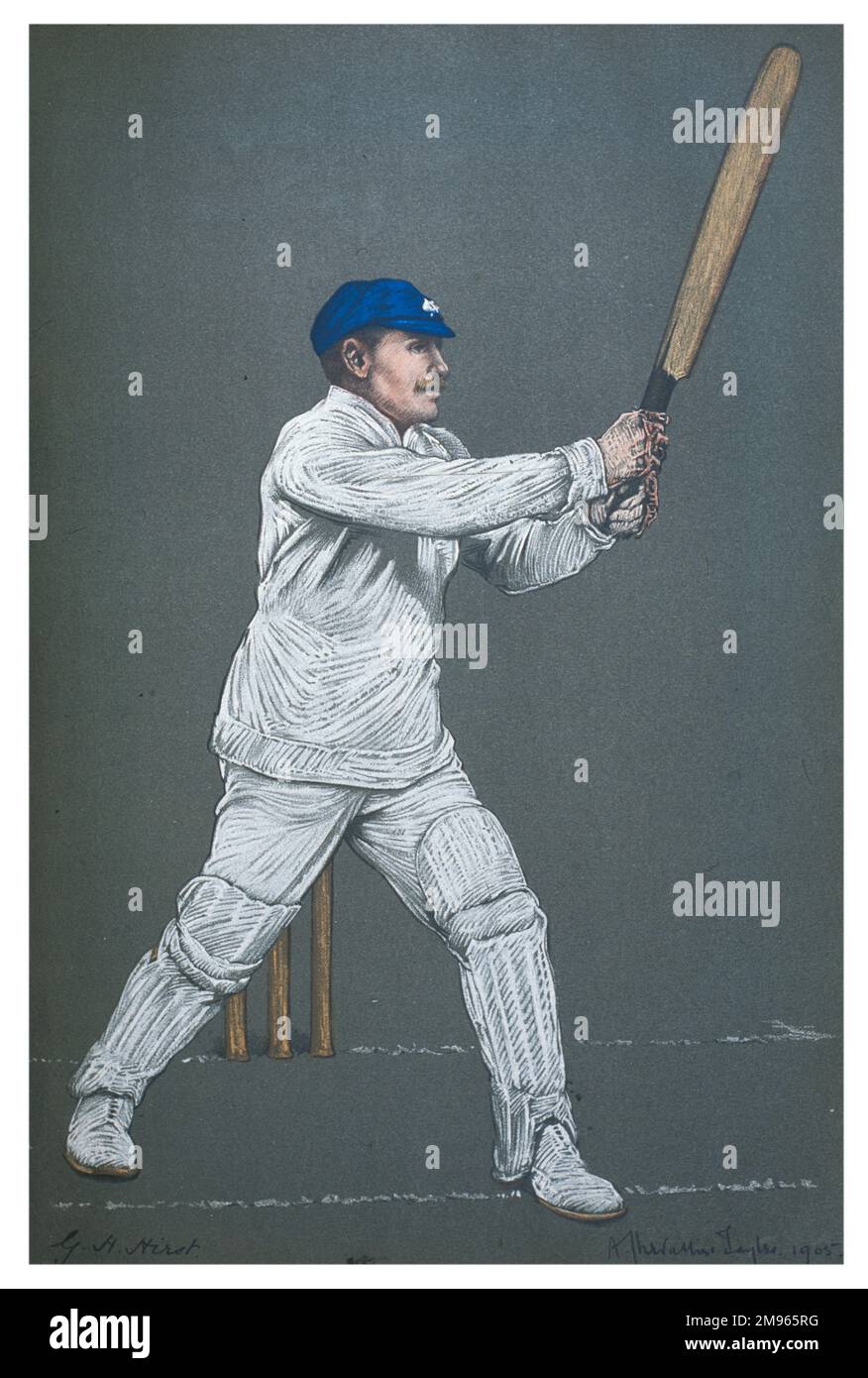 George H Hirst - un cricketer per lo Yorkshire e l'Inghilterra e un bel tutto-rounder Foto Stock