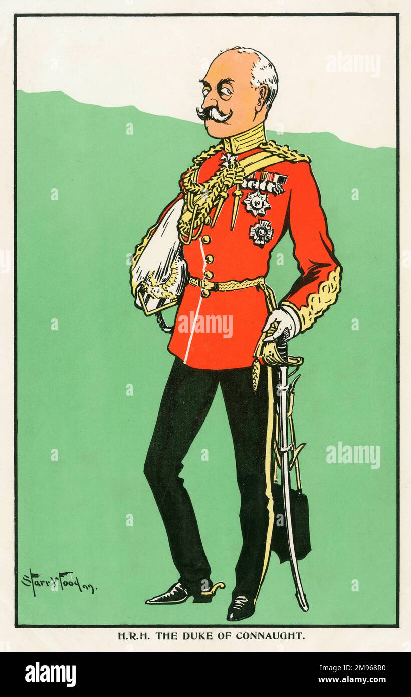S.A.R. Principe Arthur, Duca di Connaught e Strathearn (Arthur William Patrick Albert) (1850 – 1942). Un membro della famiglia reale britannica e sassone-Coburg e Gotha (era il figlio della regina Vittoria) che ha servito come governatore generale del Canada tra il 1911 e il 1916. Foto Stock