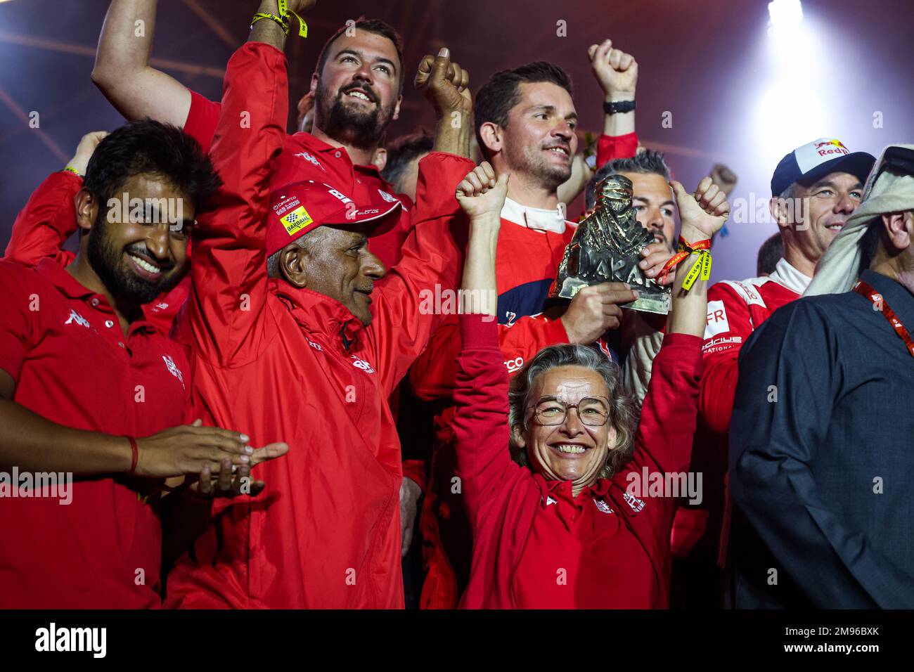 Atmosfera di BRX durante il Podium Finish della Dakar 2023 a Damman, il 15 gennaio 2023 a Damman, Arabia Saudita - Foto: Florent Gooden/DPPI/LiveMedia Foto Stock