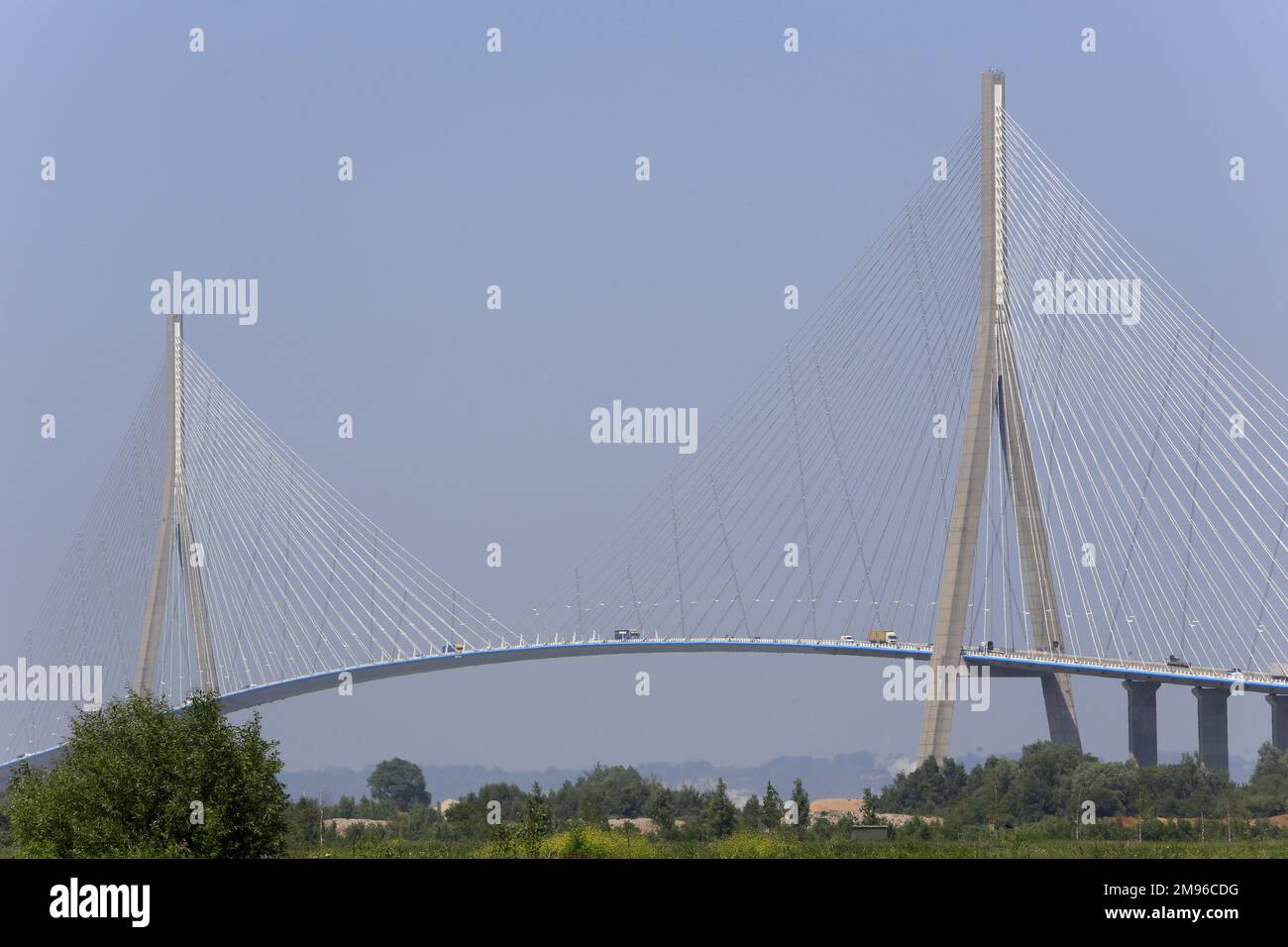 Ponte Normandia. Honfleur. Calvados. Basse-Normandie. Francia. Europa. Foto Stock