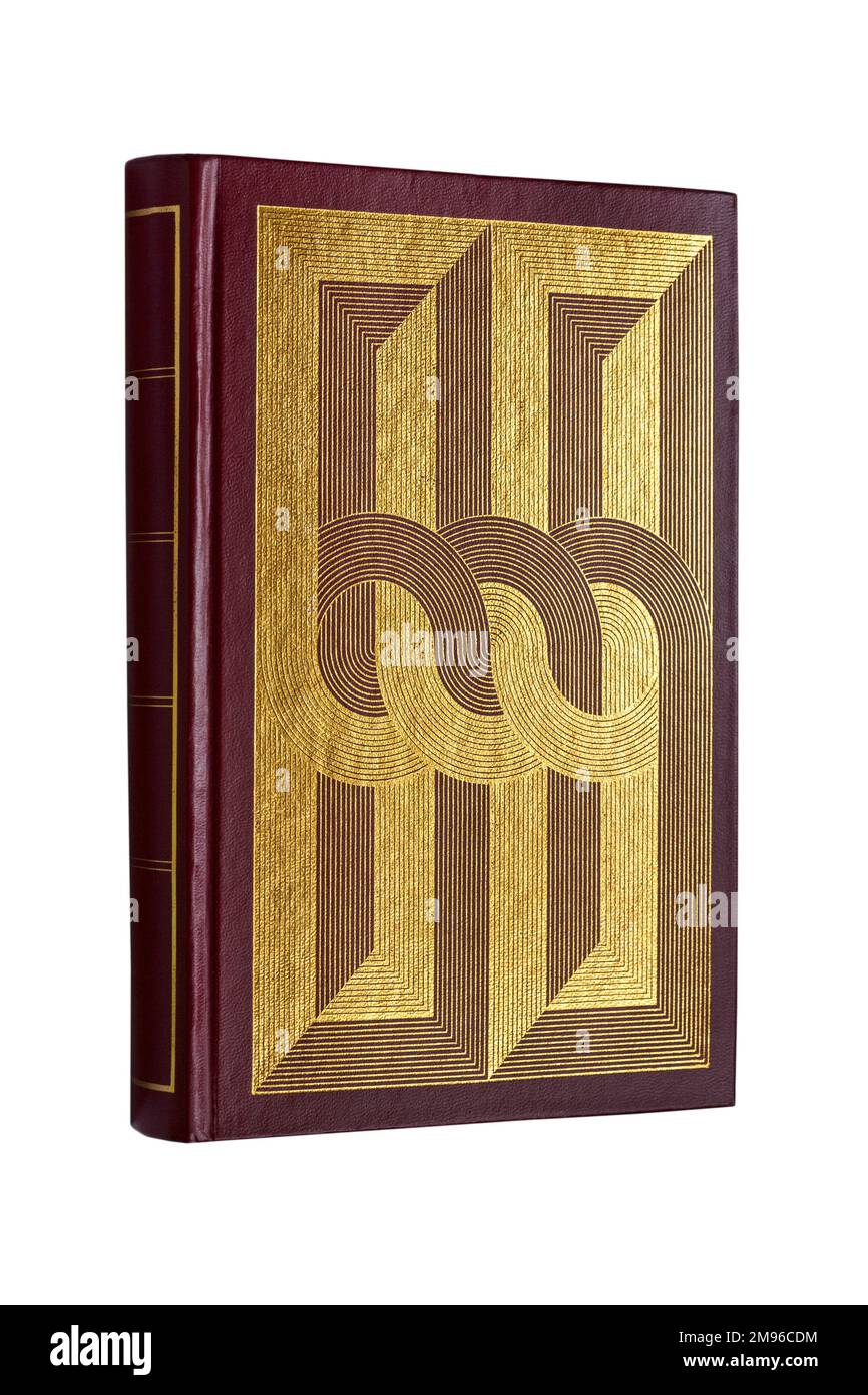 Copertina del libro e dorso isolato su sfondo bianco Foto Stock
