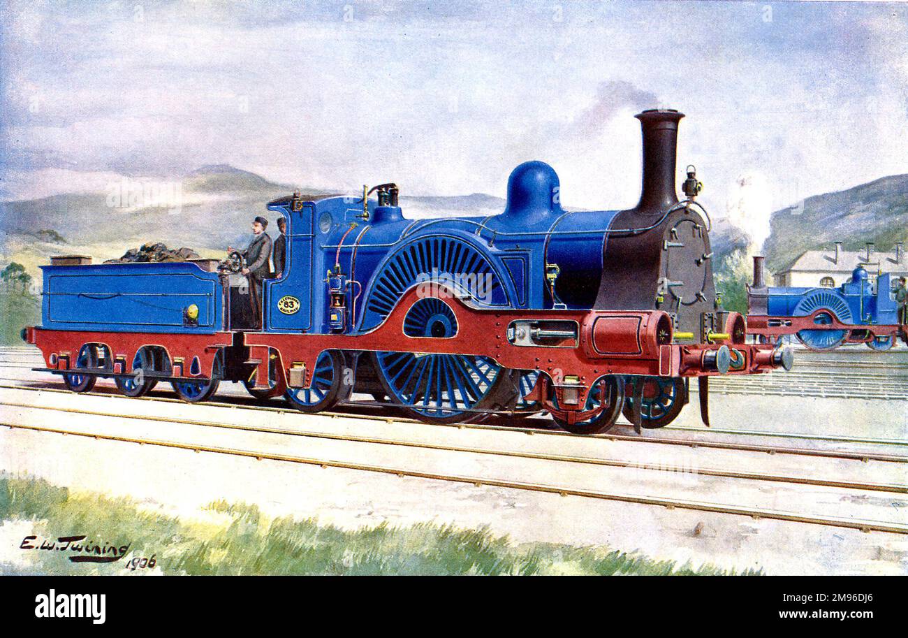 Locomotiva ferroviaria Caledonian numero 83, 1906 Foto Stock