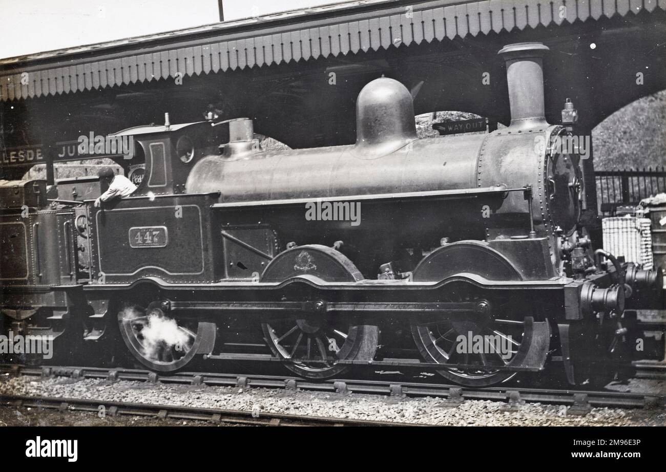 Locomotiva n. 447 0-6-0 motore merci L&NWR Foto Stock