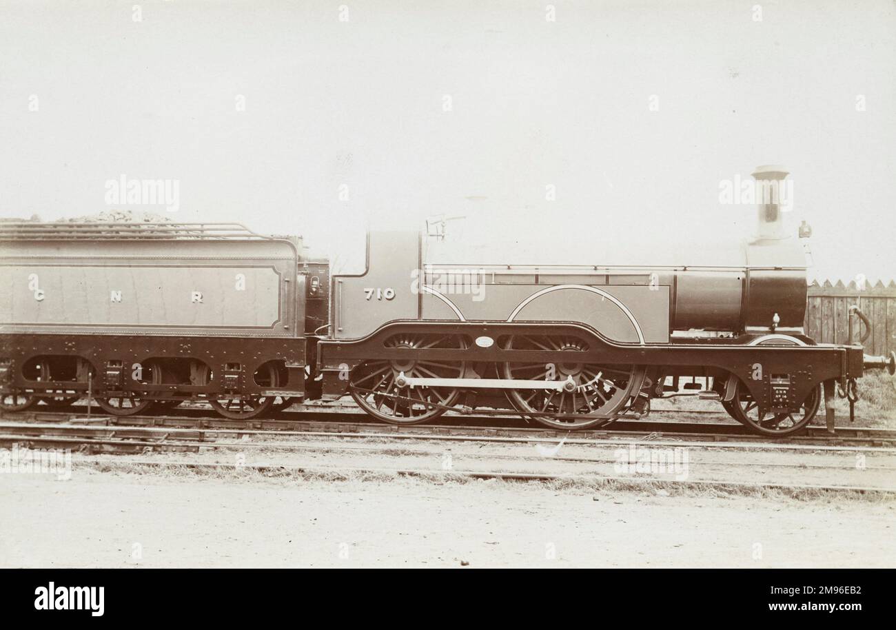 Locomotiva n. motore 710 2-4-0 Foto Stock