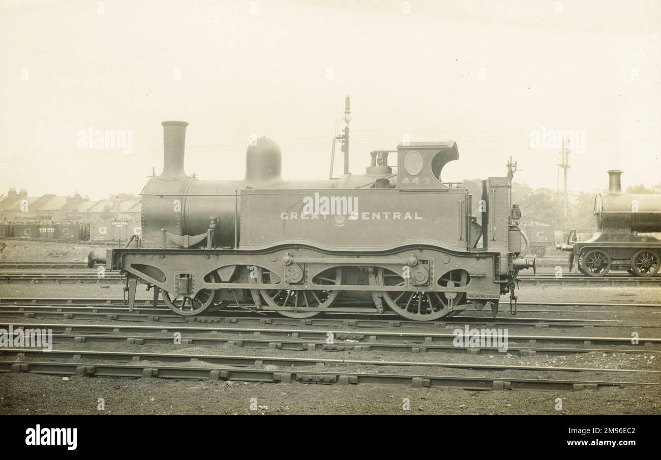 Locomotiva n. motore 449 2-4-0 Foto Stock