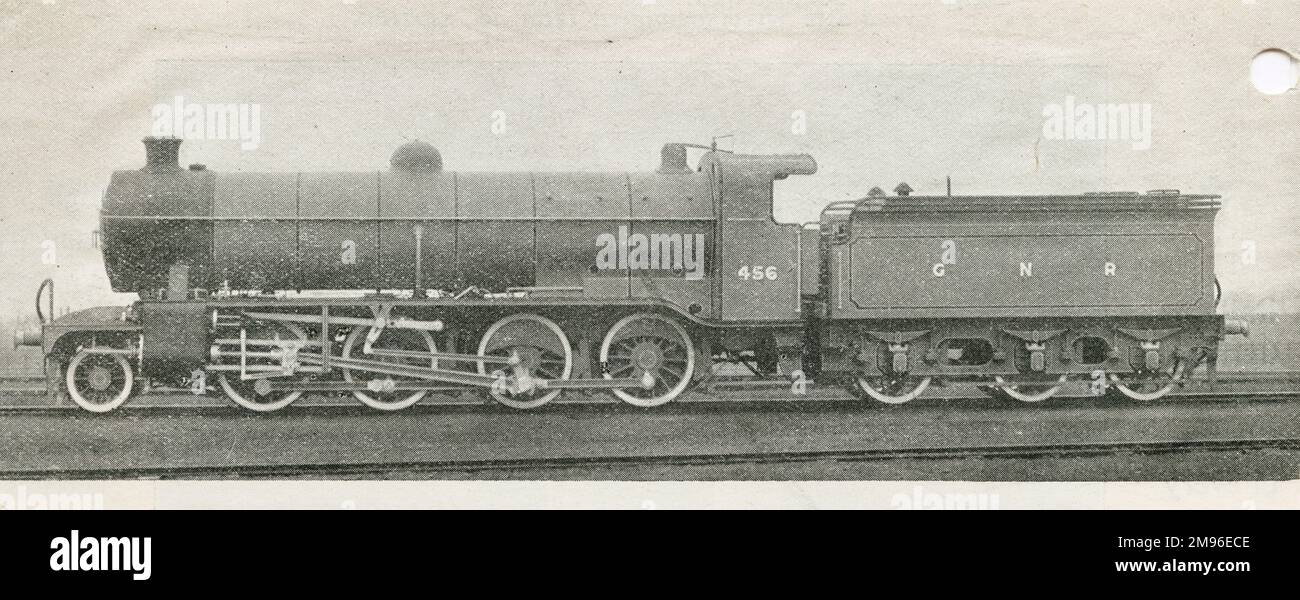 Locomotiva n. motore 456 2-8-0 Foto Stock