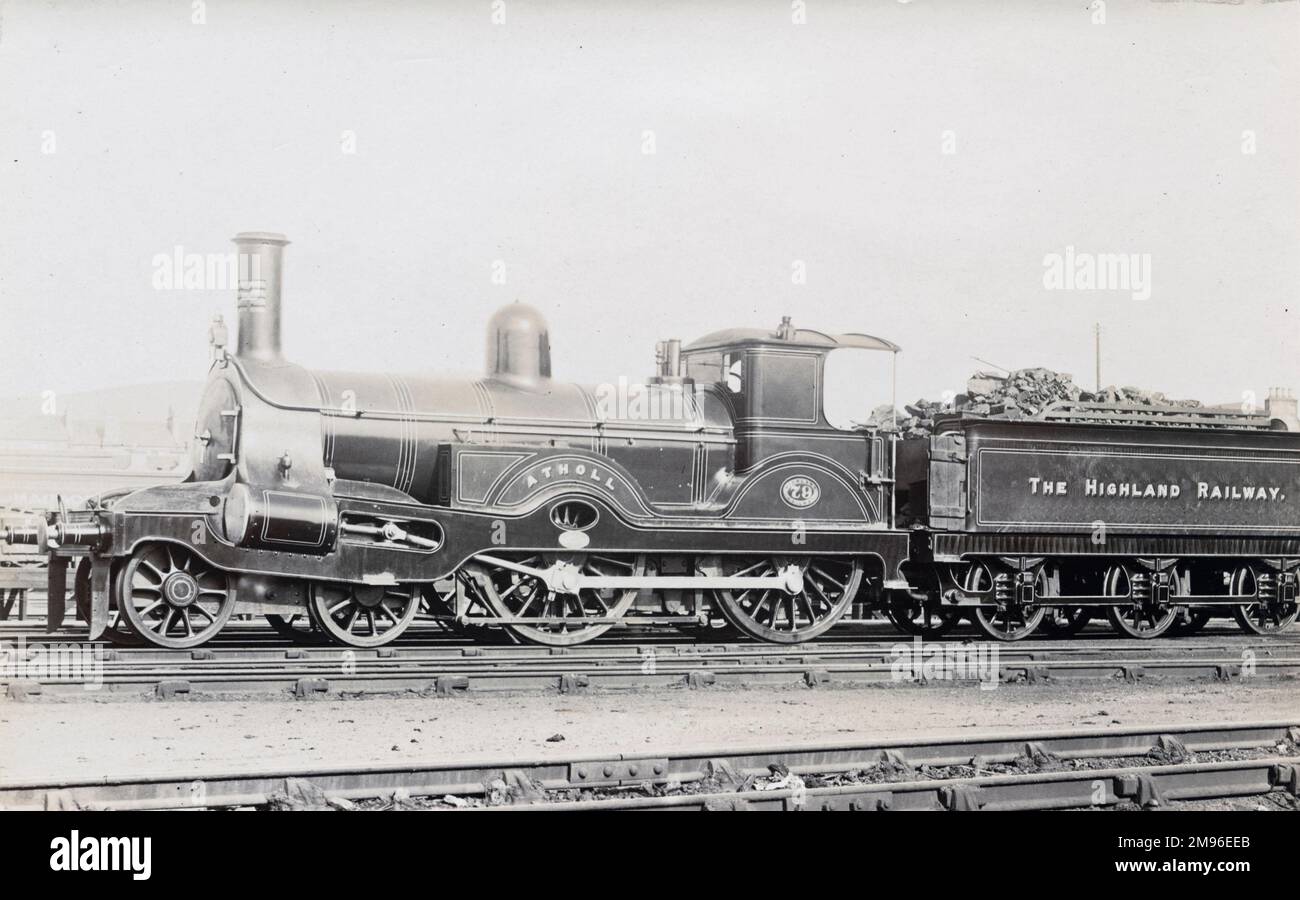 Locomotiva n. 79 'Atholla' 4-4-0 Foto Stock