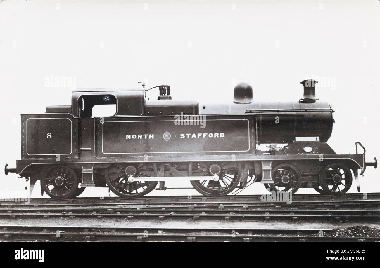 Locomotiva n. 8 4-4-2 Foto Stock