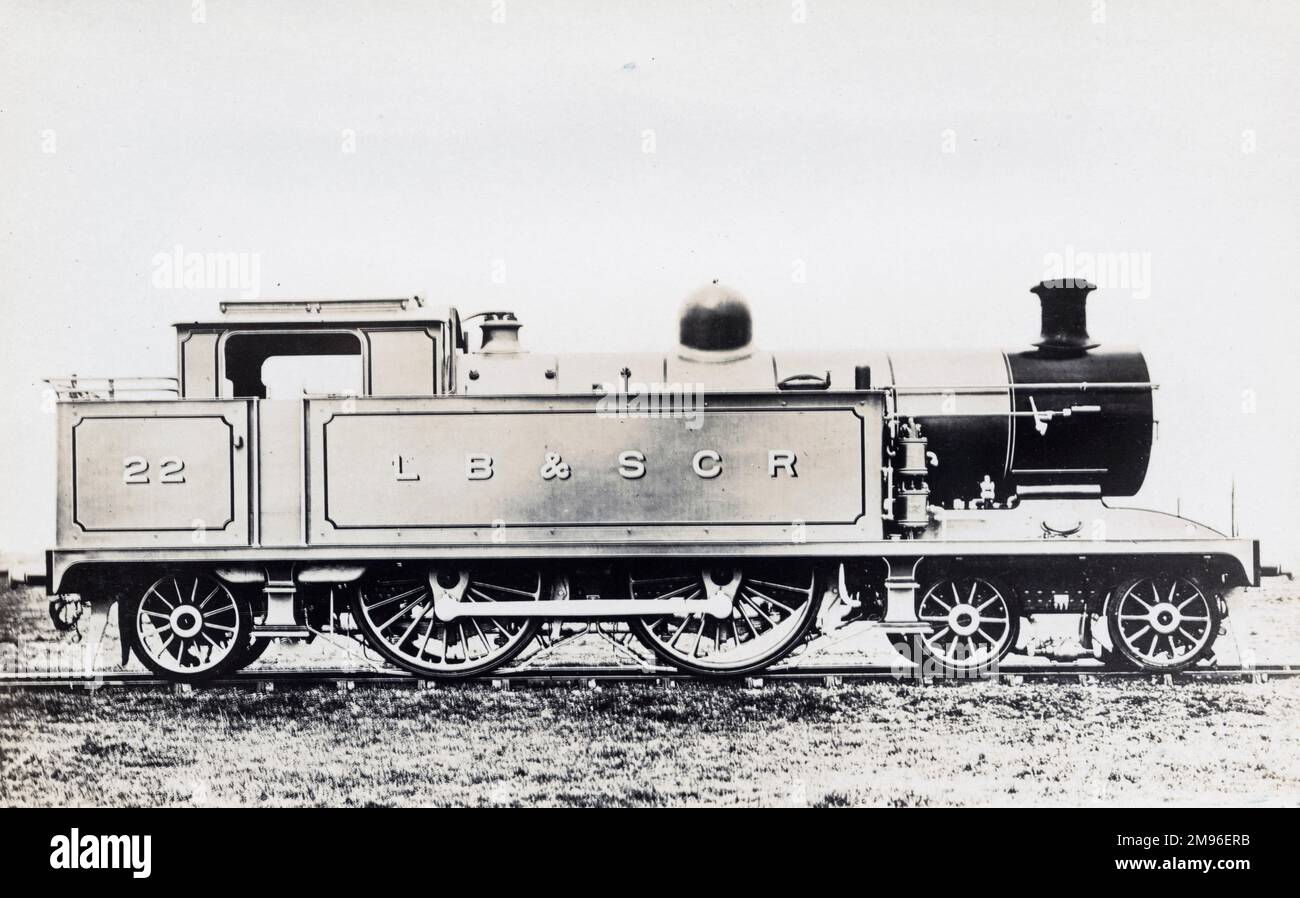 Locomotiva n. 22 4-4-2 Foto Stock