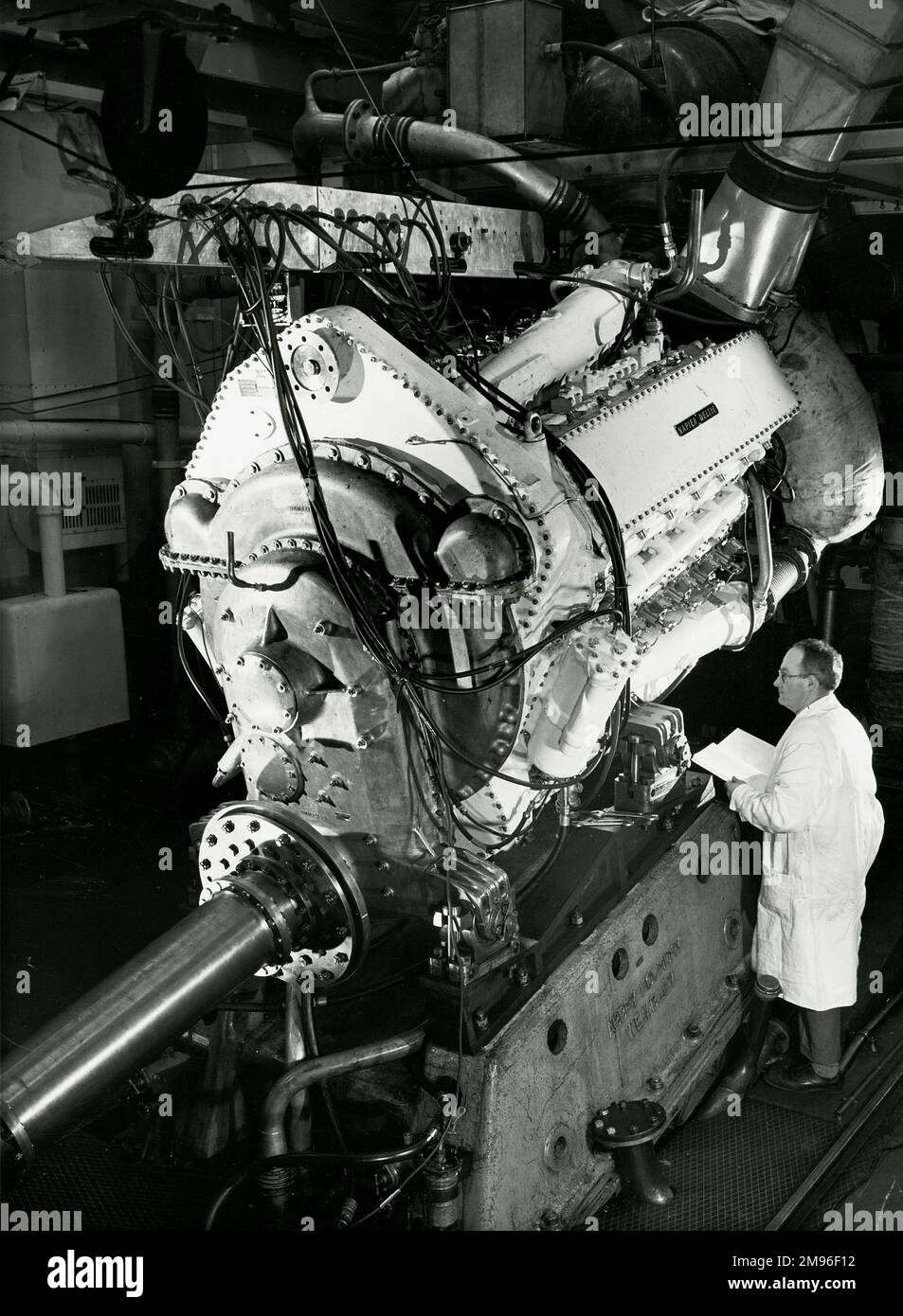 Motore di sviluppo sul test a Acton Foto Stock