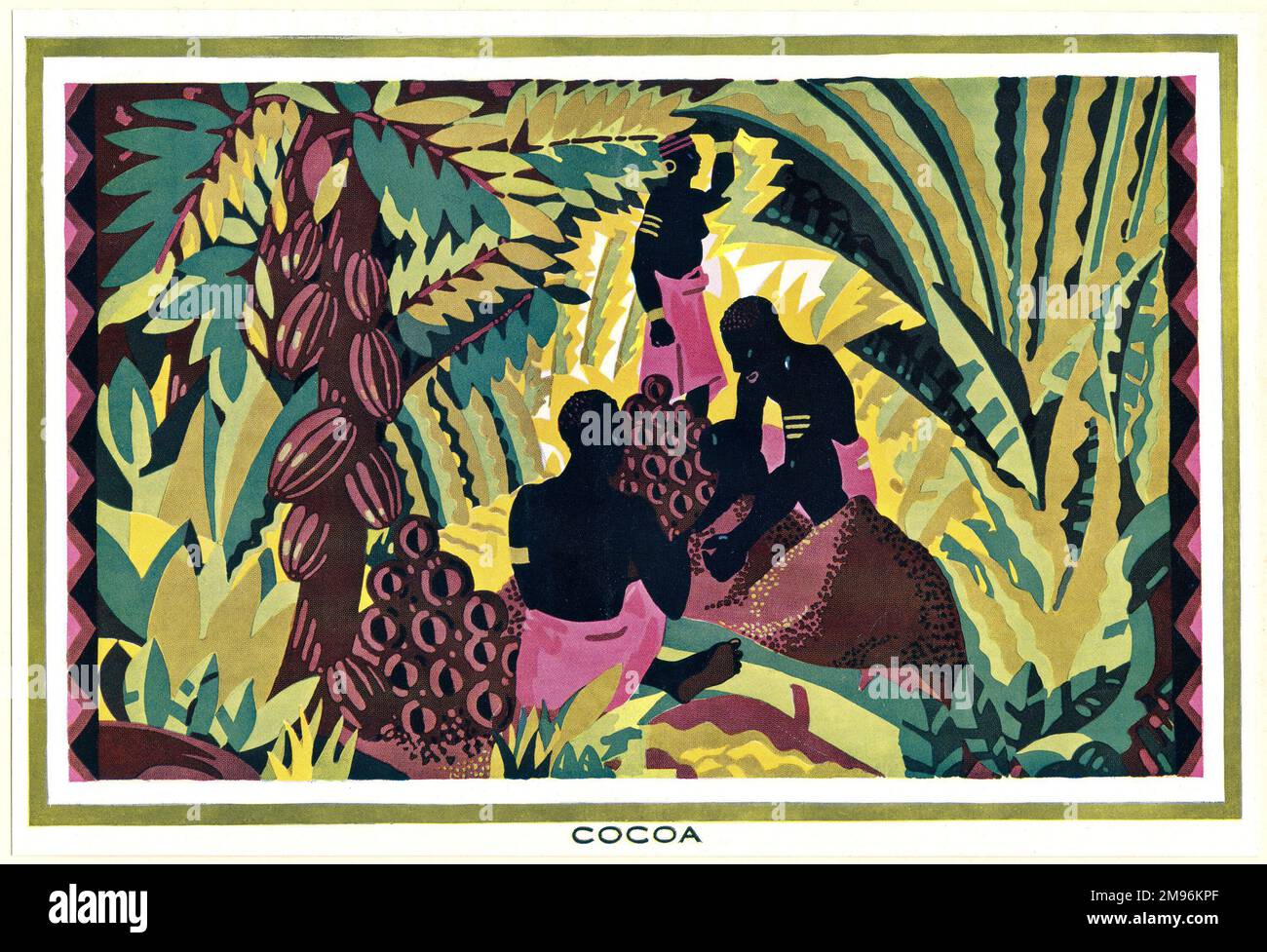 'Cocoa', Empire Marketing Board, c1927-c1933. Artista: Edward McKnight Kauffer Foto Stock