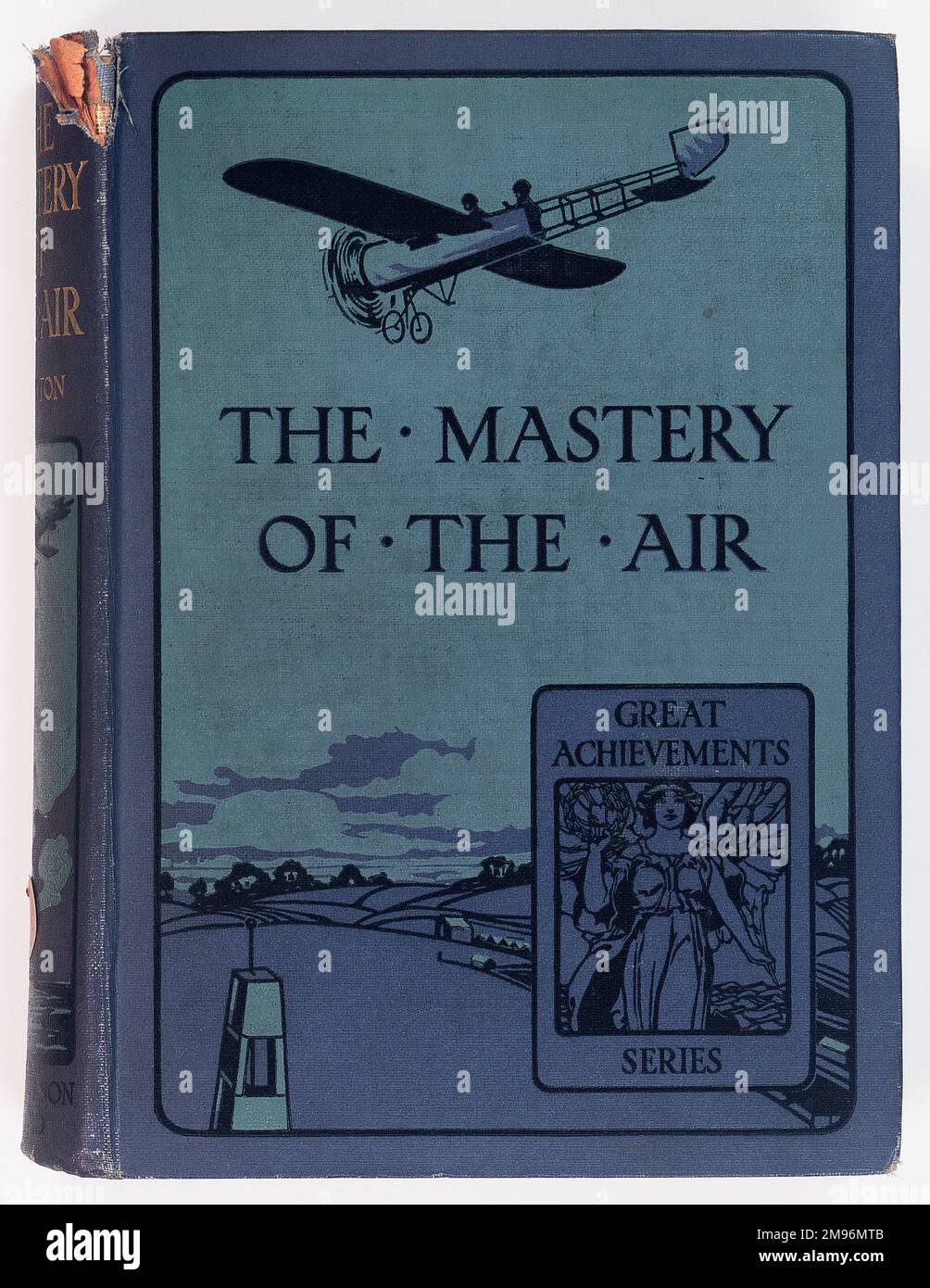 Copertina del libro, The Mastery of the Air, di William J Claxton, Glasgow: Blackie and Son Limited, 1914. Foto Stock