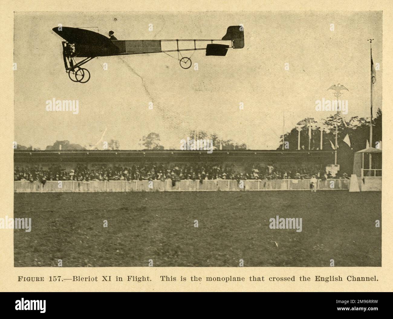 Bleriot XI in volo Foto Stock