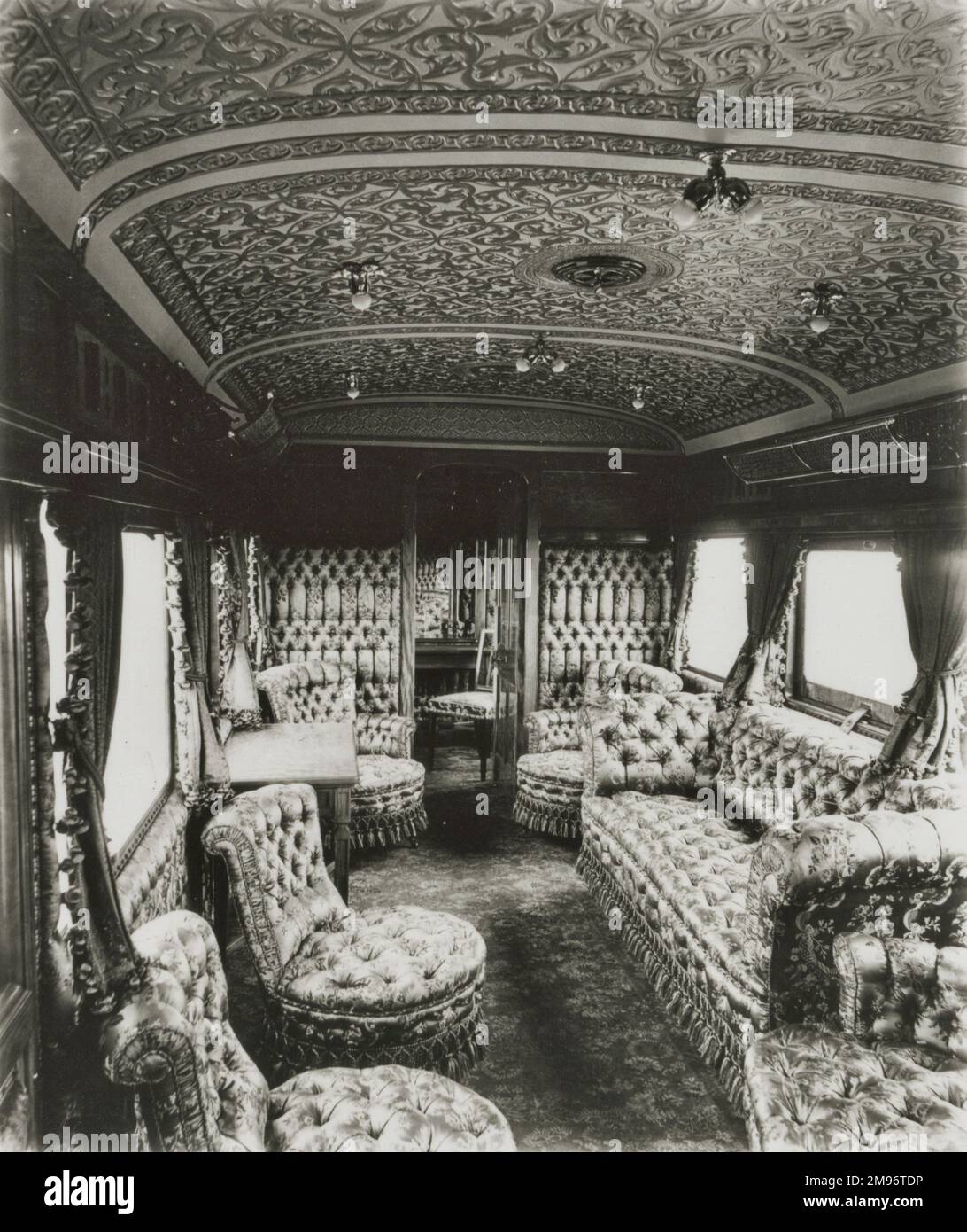 Lounge L & SWR sul treno reale (?) Foto Stock