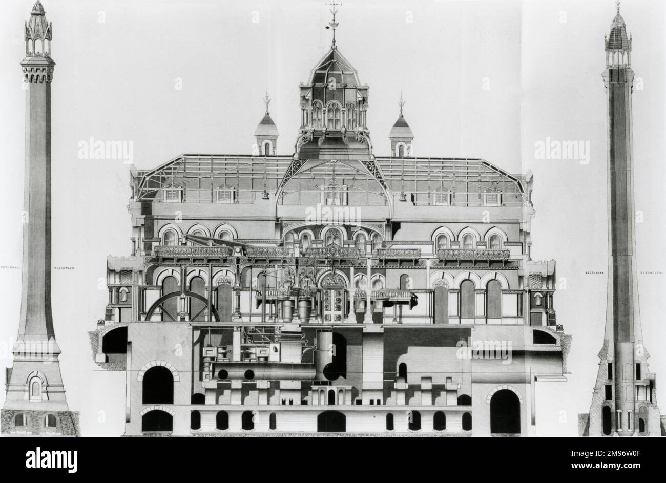 Engine House, Abbey Mills stazione di pompaggio. Foto Stock