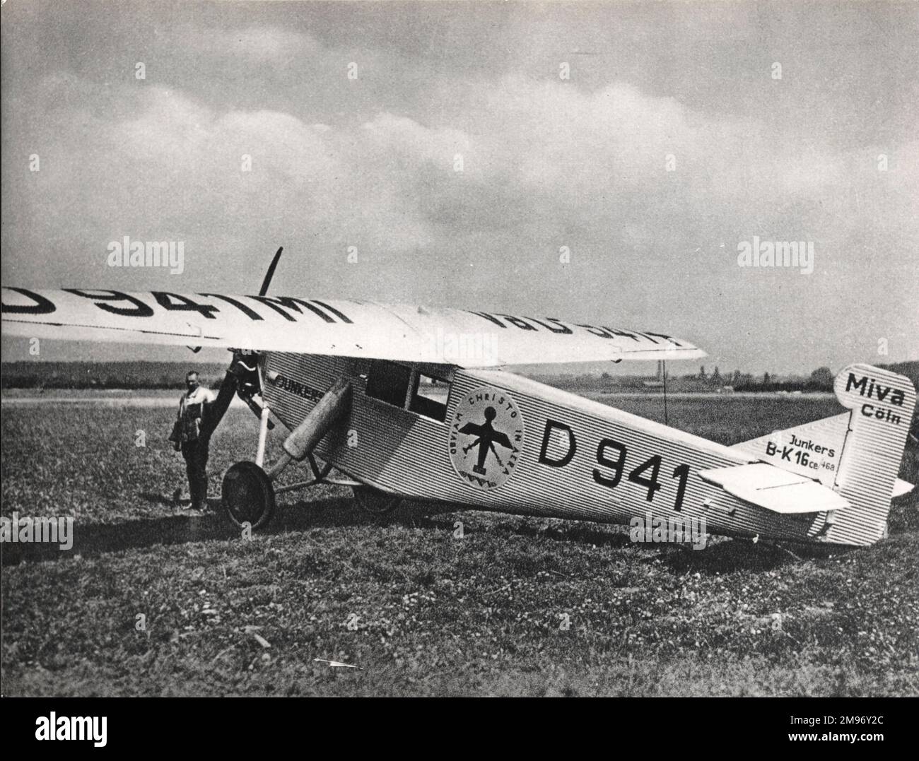 Junkers K16ce, D-941, apparteneva alla MIVA di Colonia. Foto Stock
