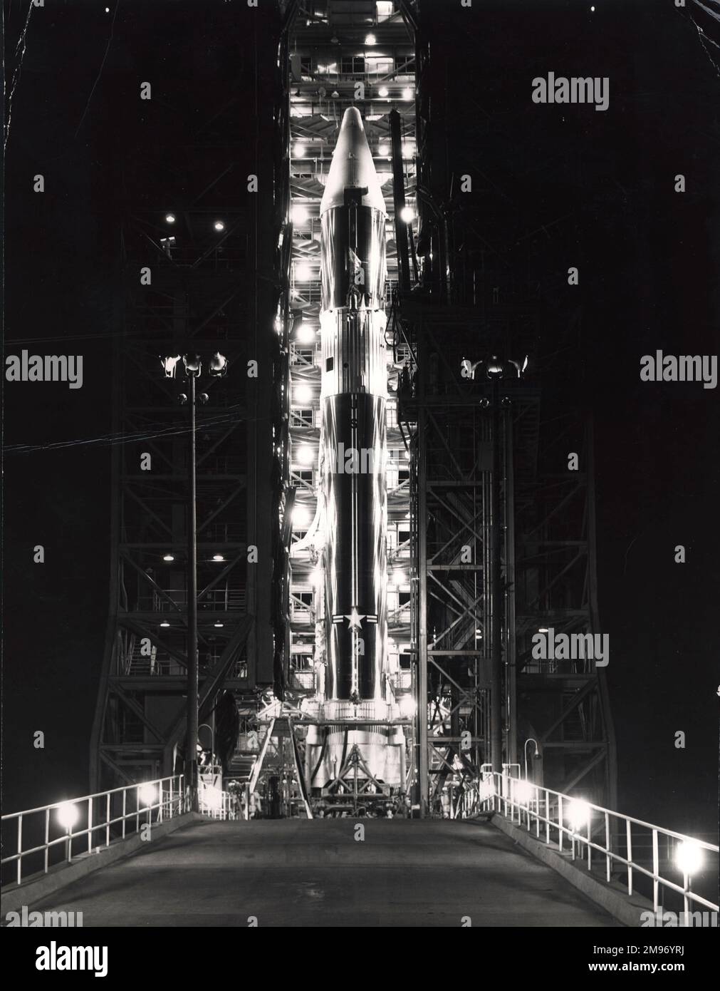 Un atlante-centauro al complesso 36, Cape Kennedy. Foto Stock