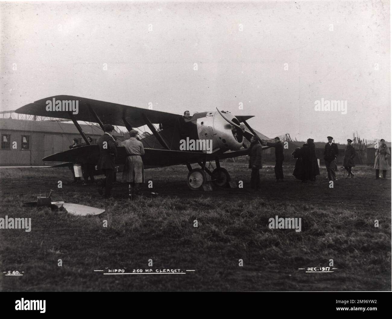 Sopwith 3F2 Hippo con T.O.M. Sopwith nell'abitacolo. Dicembre 1917. Foto Stock