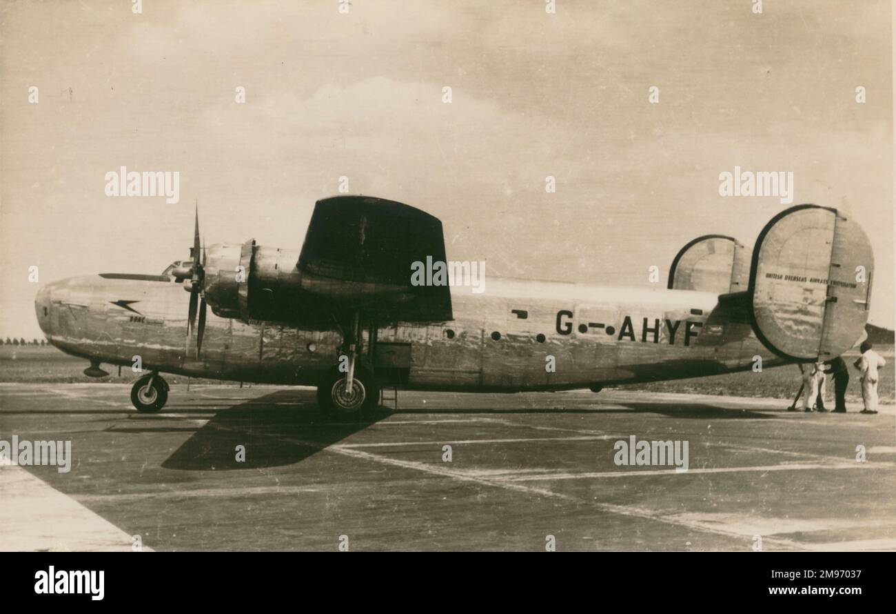 Liberatore II consolidato, G-AHYF, della BOAC. Foto Stock