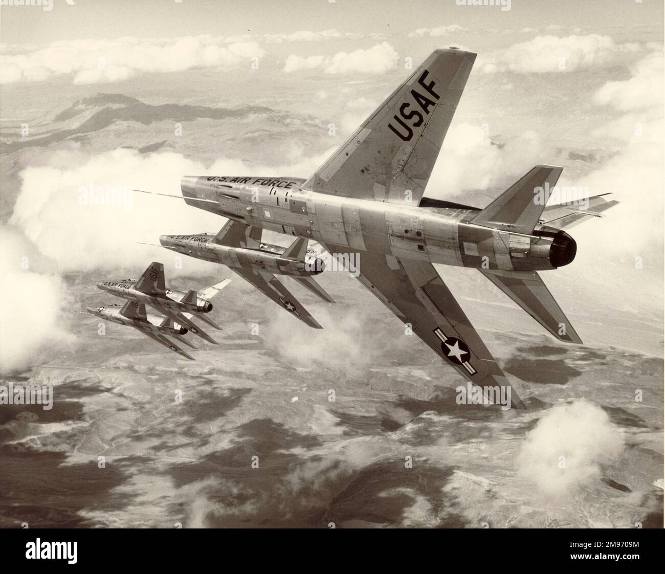 Nord America F-100C Super Sabres. Foto Stock