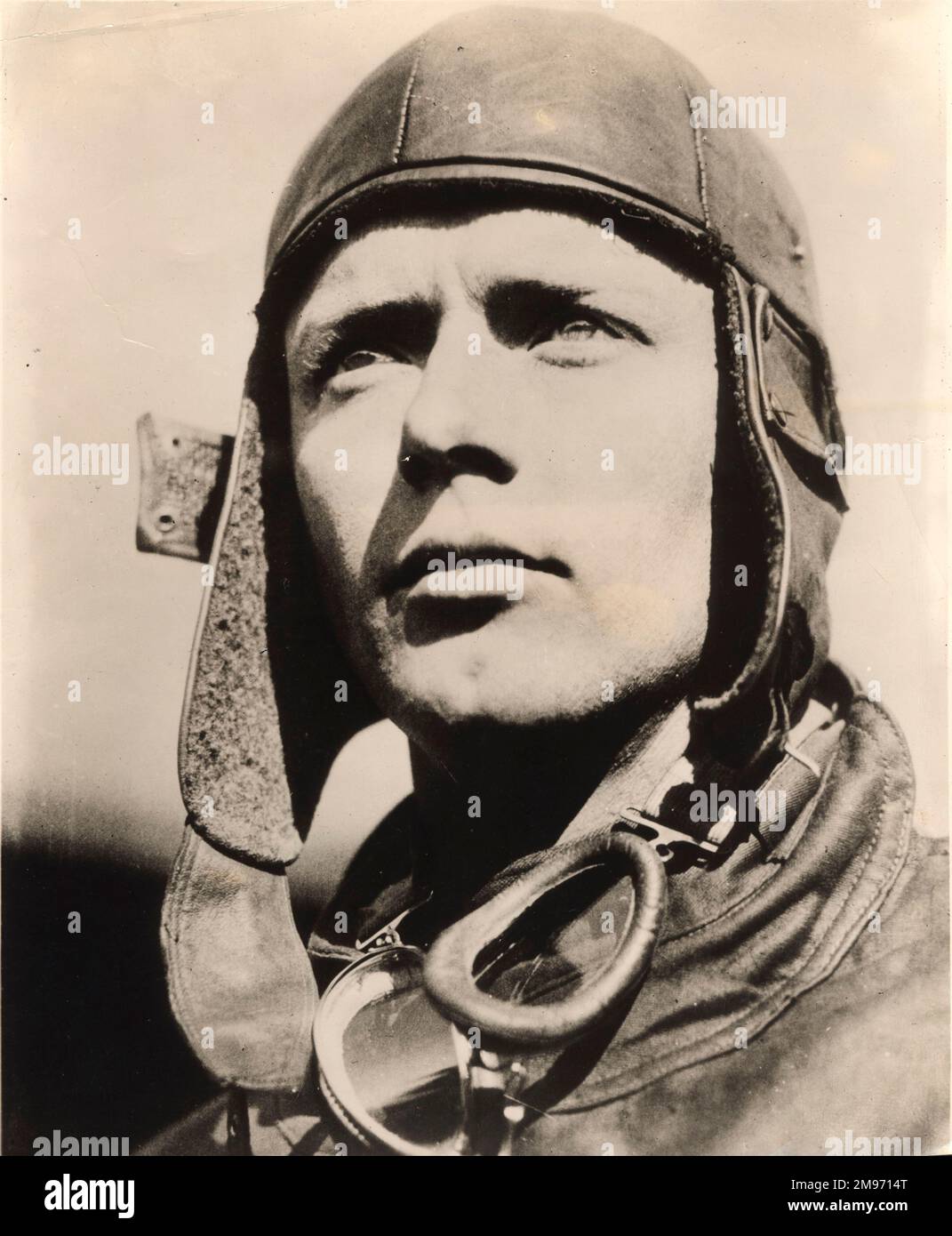 Charles Augustus Lindbergh, 1902-1974, in abbigliamento volante. Foto Stock