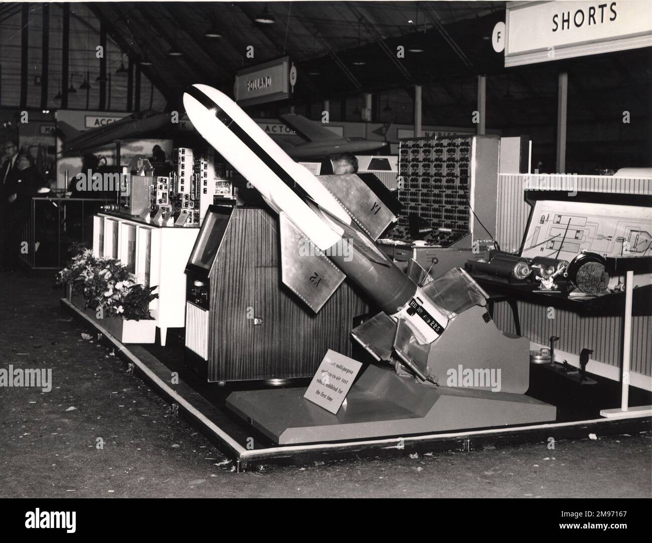 Veicolo di prova per missili superficie-aria corto SXA5 multiuso. circa 1958. Foto Stock