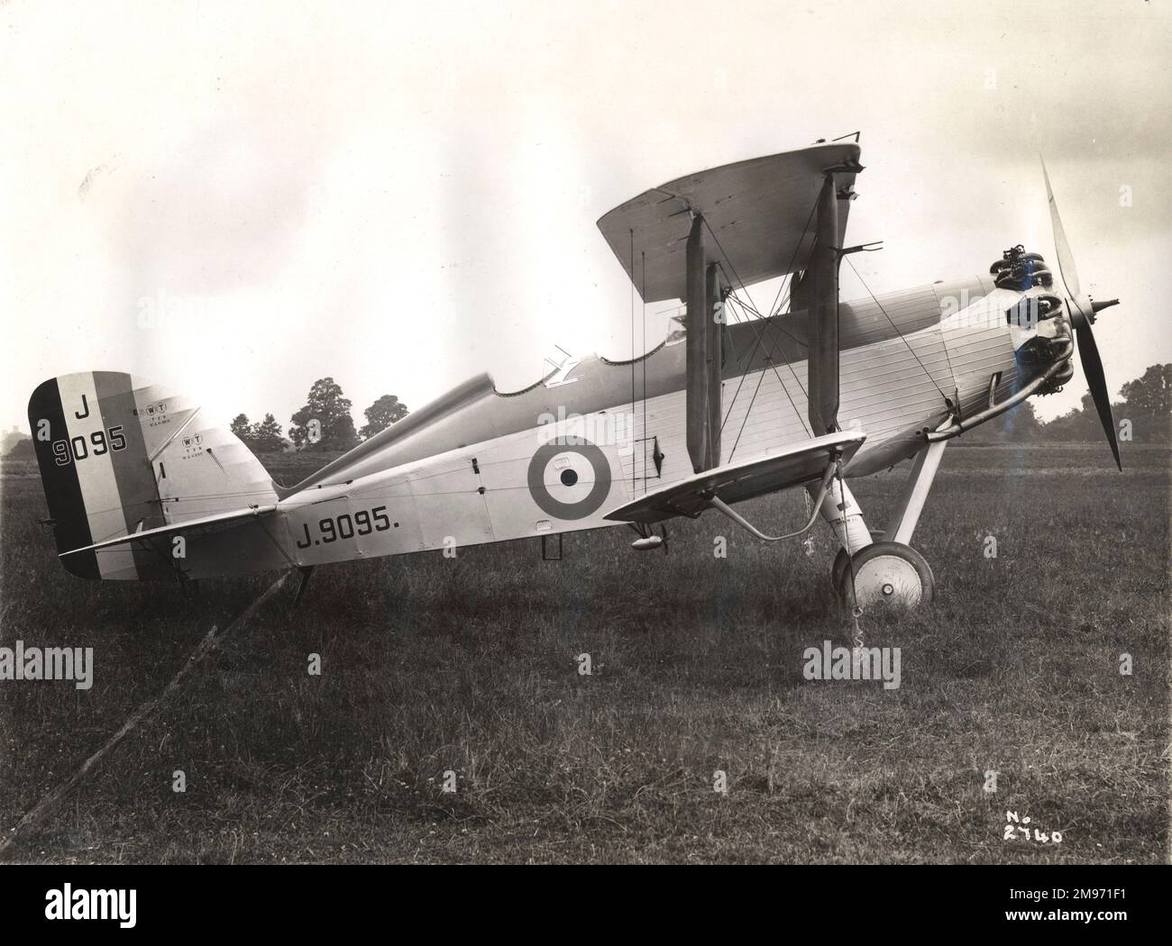 Westland Wapiti i, J9095, appositamente preparato per HRH Edward, Prince of Wales, con abitacolo posteriore VIP, elica in metallo Fairey Reed e fusoliera posteriore rivestita in metallo. Foto Stock