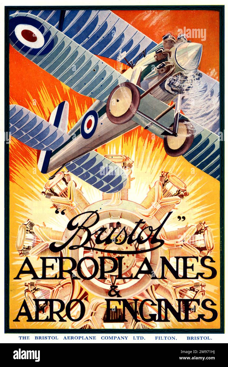 Bristol Aeroplani inserzione, 1929. Foto Stock