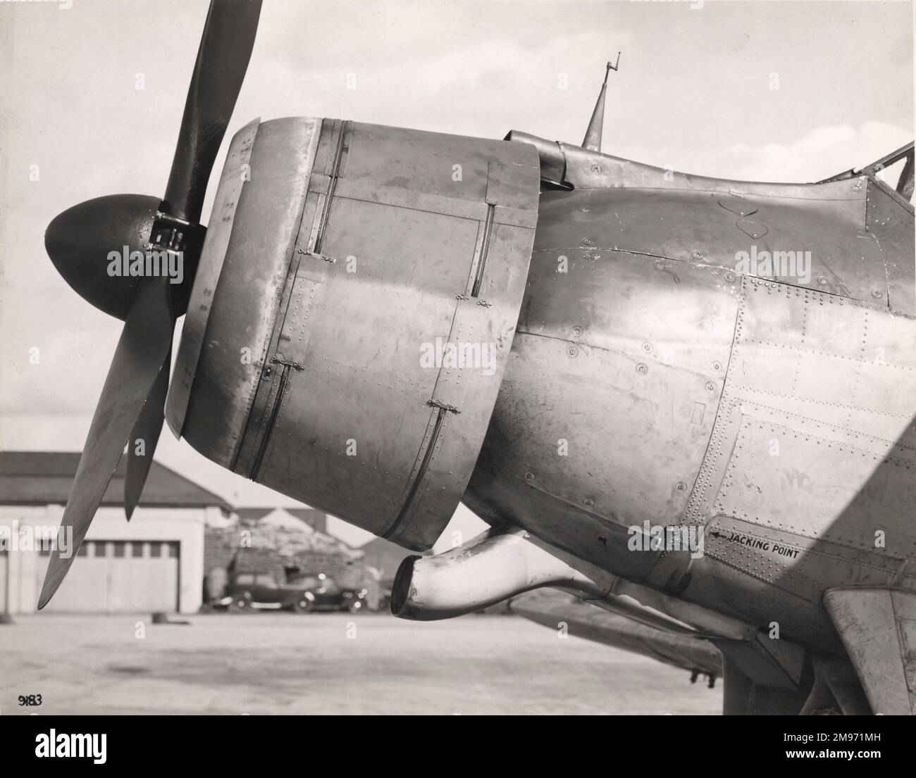 L'installazione della vite ad aria Bristol Taurus II e de Havilland su un Fairey Albacore. Foto Stock