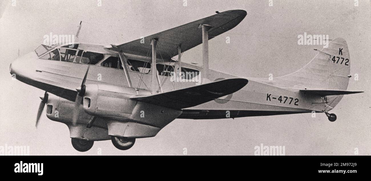 De Havilland DH89M Dragon rapide, K4772. Foto Stock