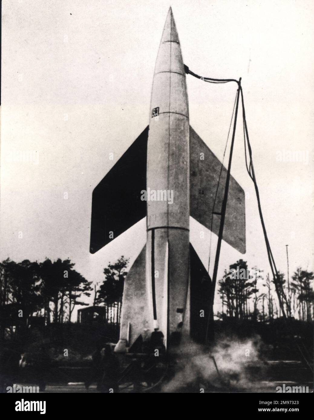 Missile V-2 alare sperimentale. Foto Stock