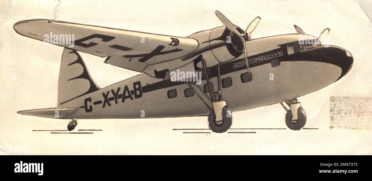 Airspeed AS14 progetto Ambassador del 1935. Foto Stock