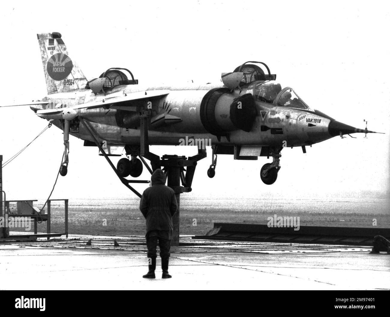 VFW VAK 191B, D-9564, V/STOL aeromobili in prova. Foto Stock