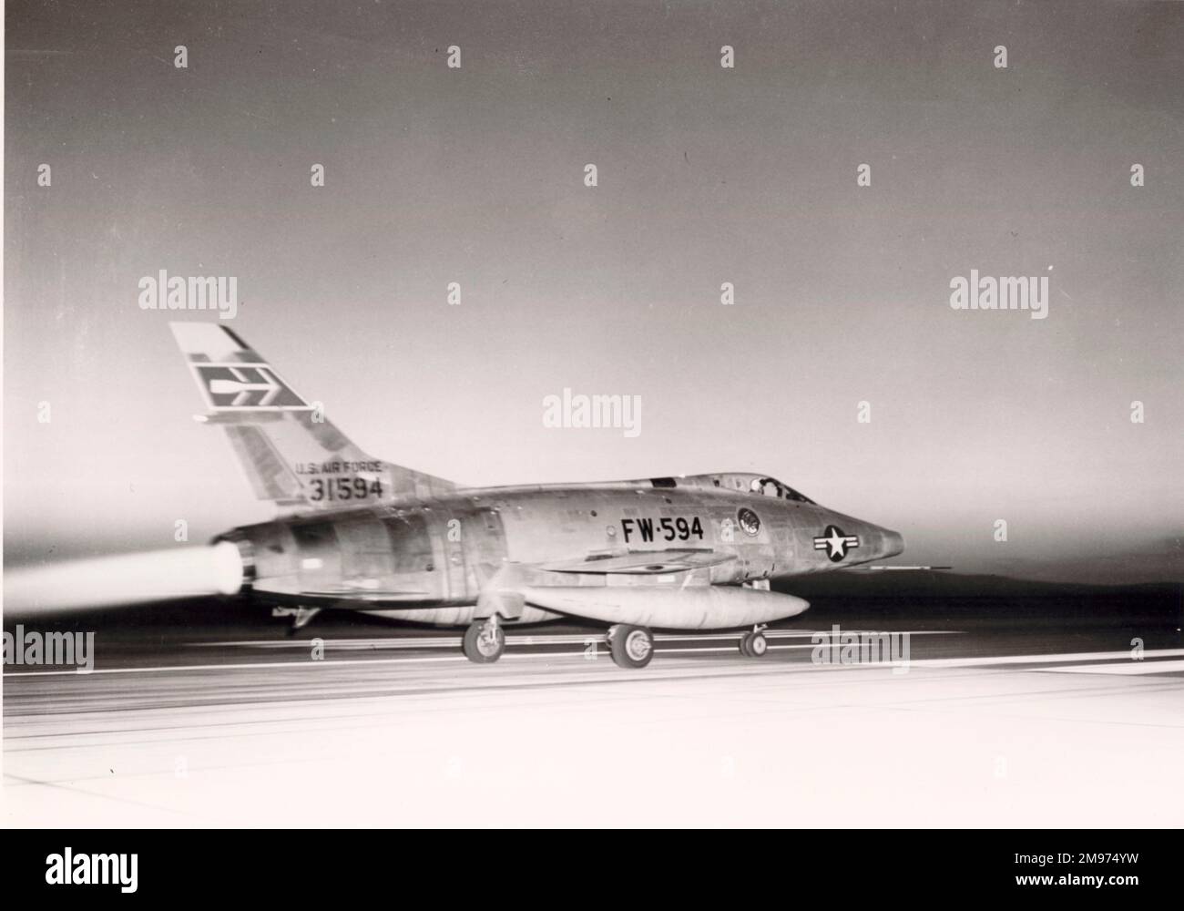 Nord America F-100 Super Sabre. Foto Stock