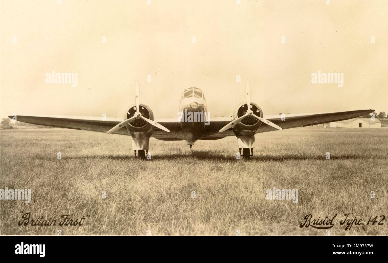 Bristol Type 142 prima Gran Bretagna, K7557. Foto Stock