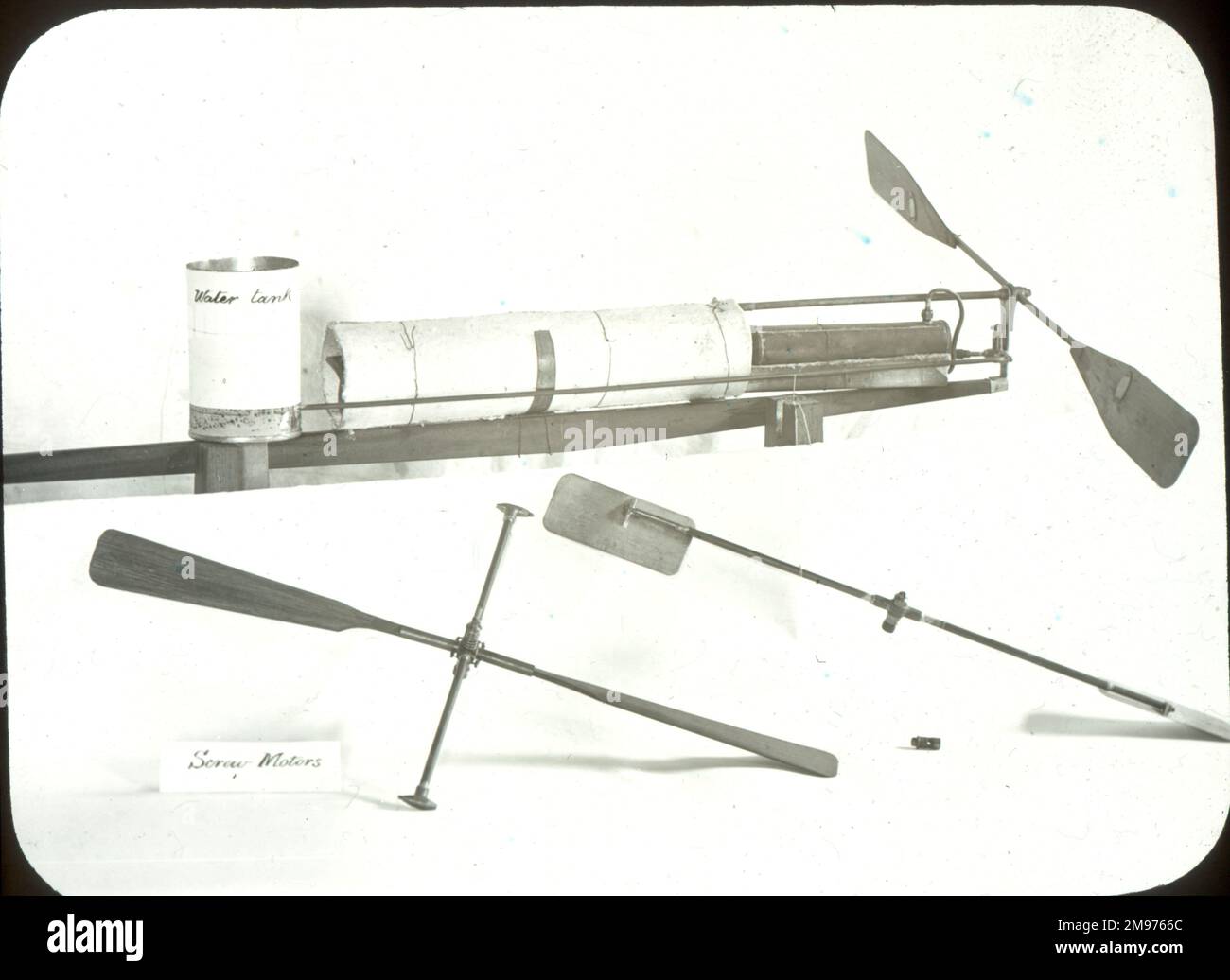 Alcuni motori a getto di vapore. Hargrave Slide 34. Foto Stock